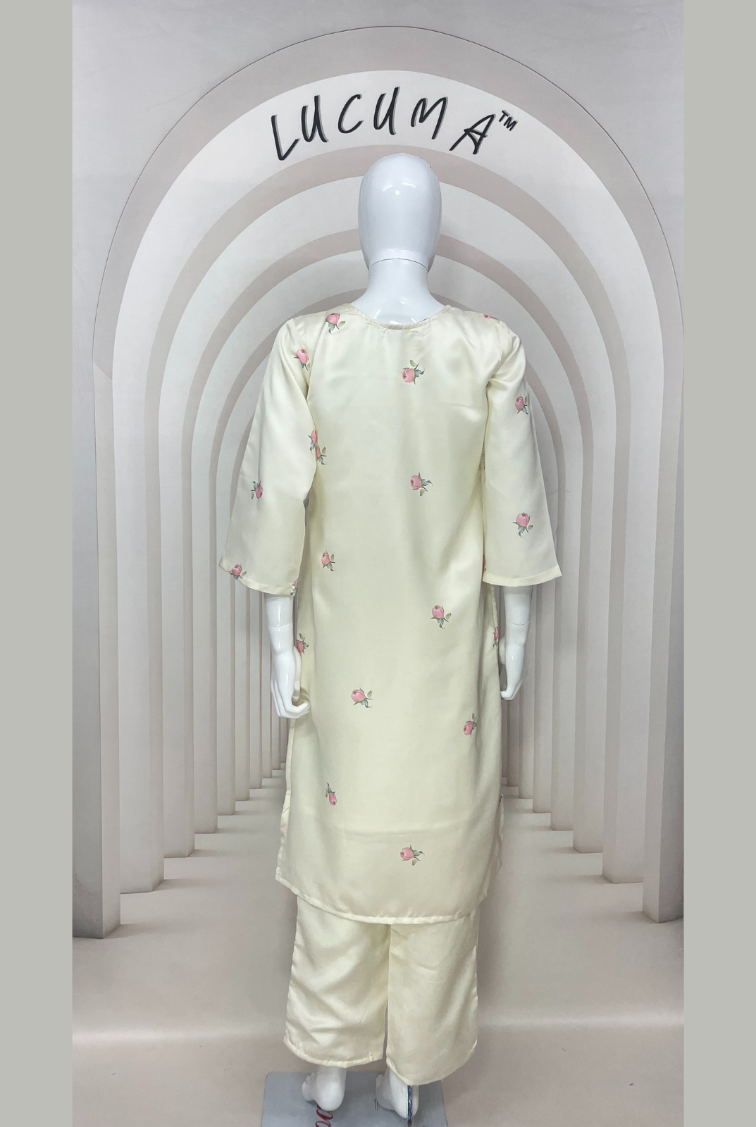 Elegant Cream Kurti Pair for Daily Wear