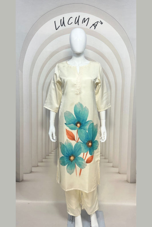 Effortless Everyday Comfort Off-White Floral Set