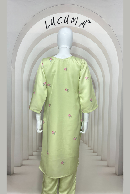 Elegant Pista Kurti Pair for Daily Wear