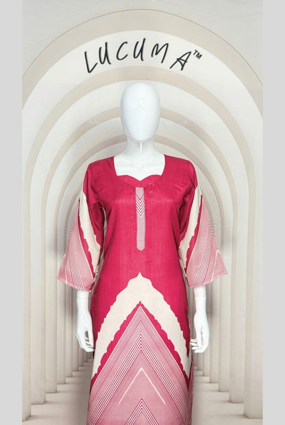 Bright Rani Glass Satin kurti with pant set