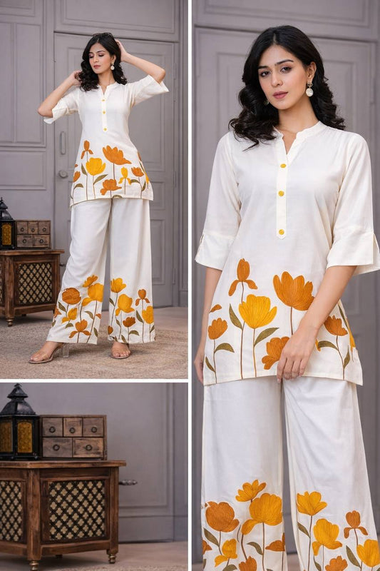 Comfortable Flower Printed  Co-ord set for Daily Wear