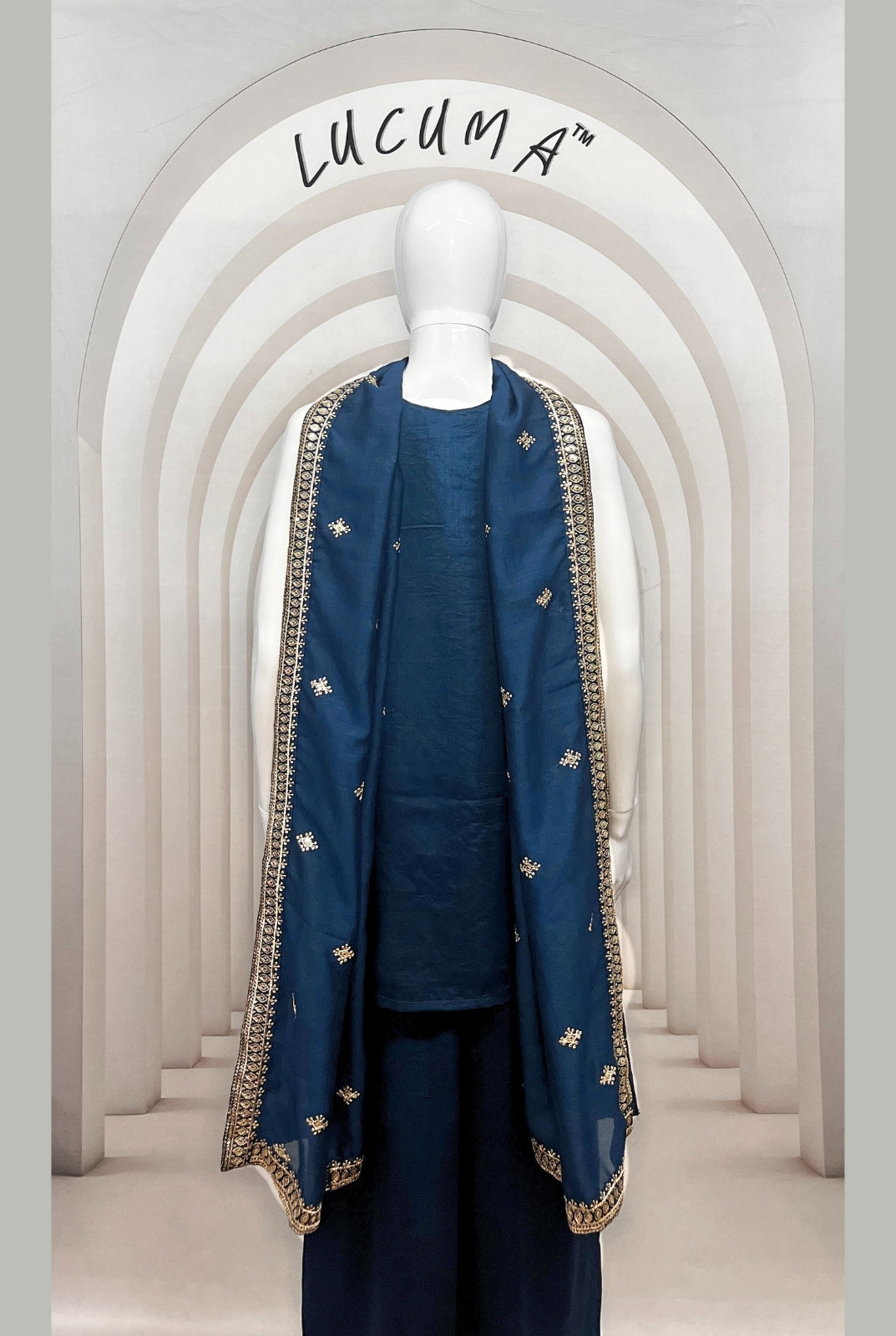 Gorgeous Morpich Silk Spaghetti Sharara Set