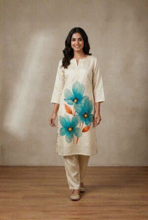 Effortless Everyday Comfort Off-White Floral Set