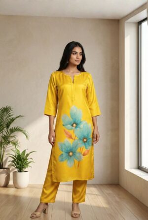 Effortless Everyday Comfort Yellow Floral Set